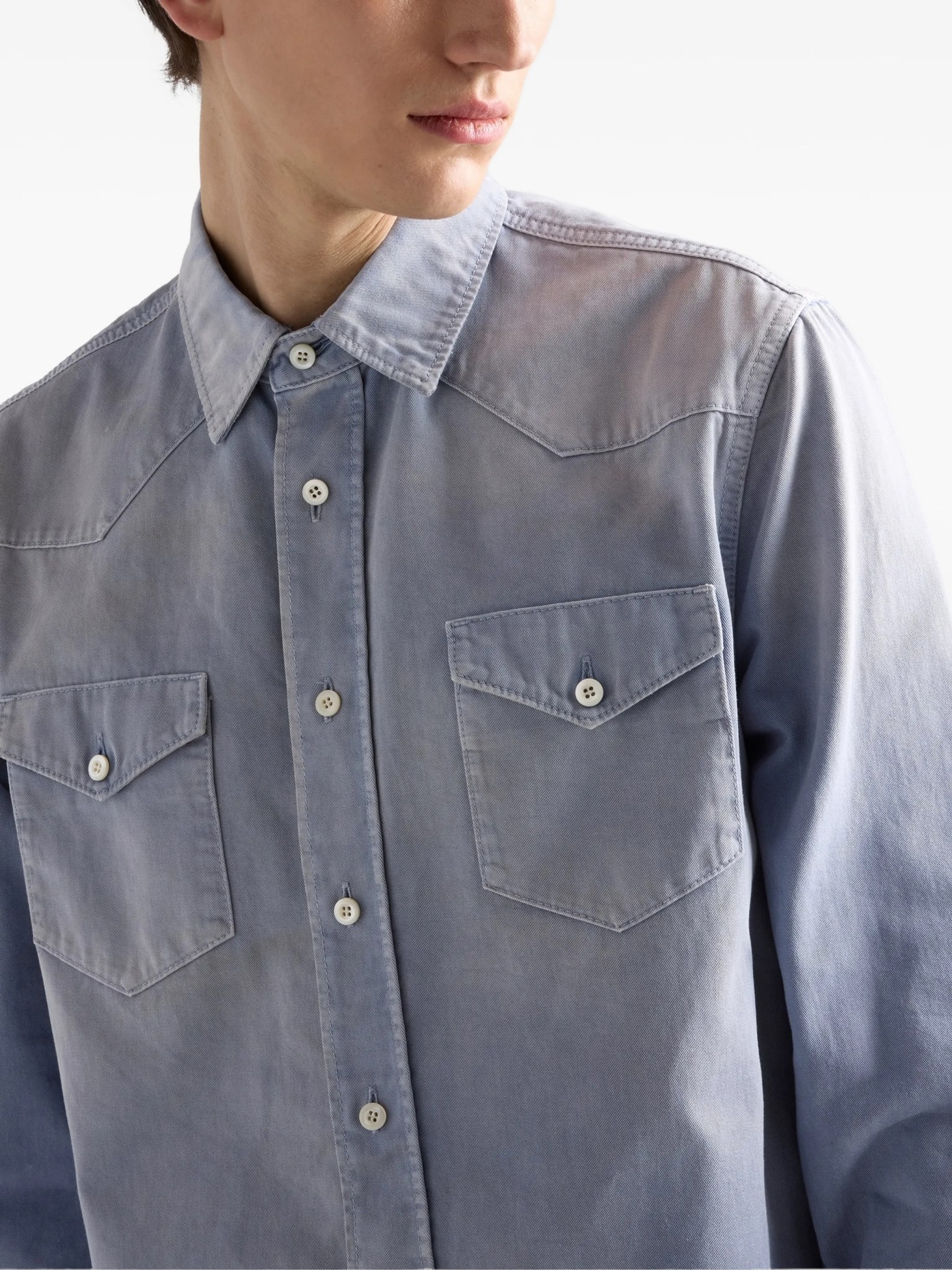 [Prada] Shirts Long Sleeve FW26 GEC115 18PF