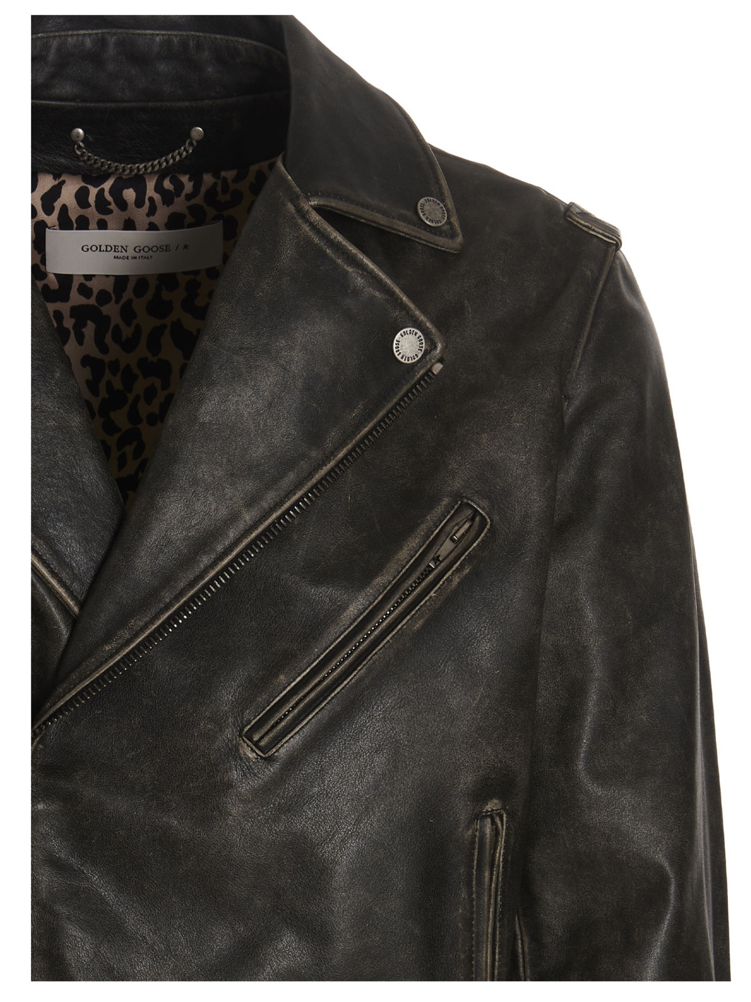 [Golden Goose] Leather Jacket FW26 GMP00297P0006479010090100