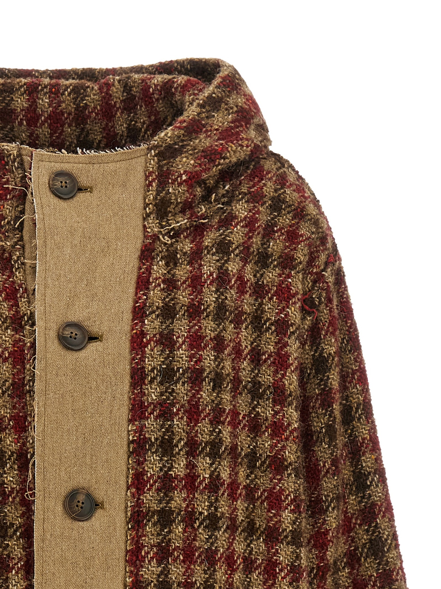 [R13] Casual Jacket FW26 R13WR704R879AKHAKIREDCHECK