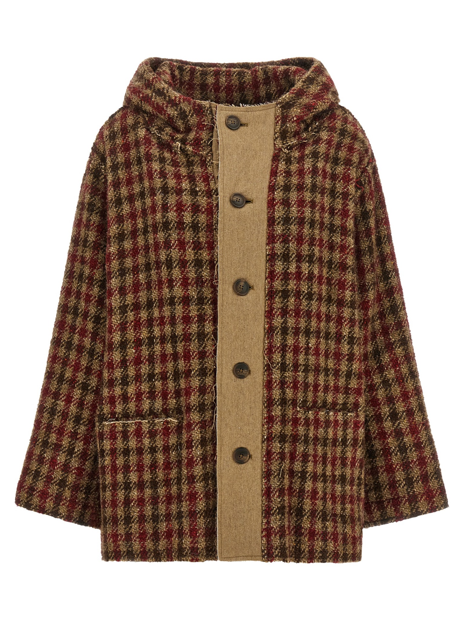 [R13] Casual Jacket FW26 R13WR704R879AKHAKIREDCHECK
