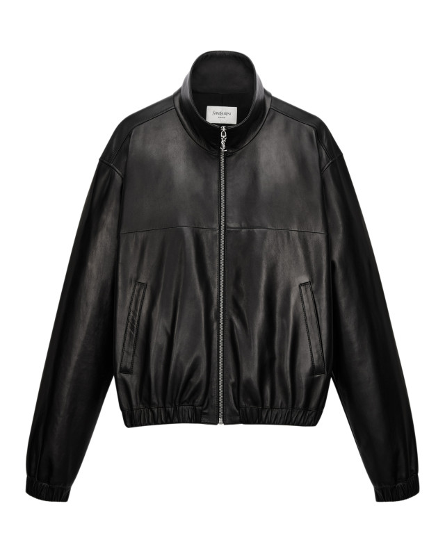 [Saint Laurent] Leather Jacket FW26 A000H9YCOJ21000