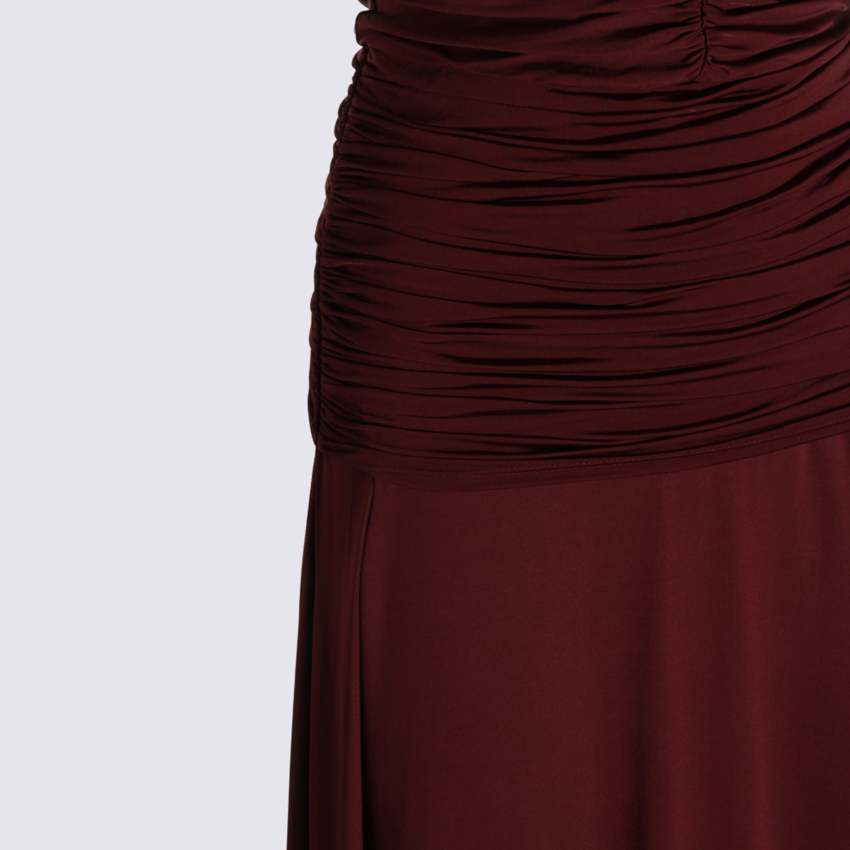 [Self - portrait] Short sleeve dress FW26 PF26098MBUBURGUNDY