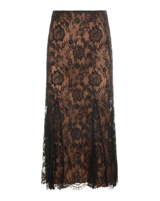 [Self - portrait] Long skirt FW26 PF26032MSKBBLACK
