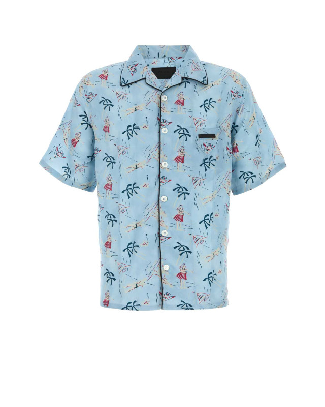 [Prada] Shirts Short Sleeve SS26 UCS524SOOO17OY F0076