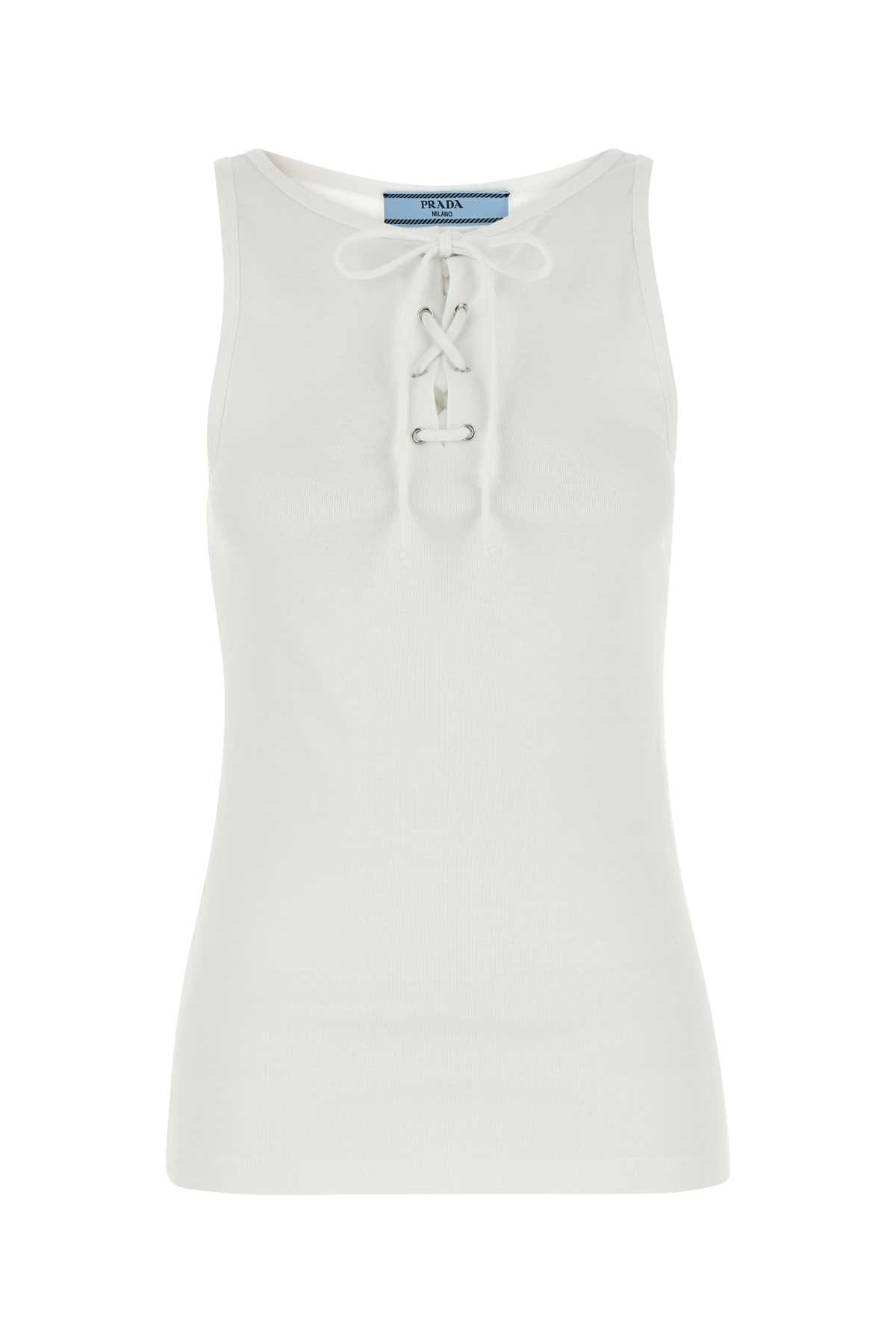 [Prada] T-shirts Sleeveless SS26 39603SOOO10Z0 F0009