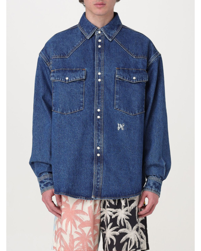 [Palm Angels] Shirts Long Sleeve FW25 PMYD023R24DEN002 4001