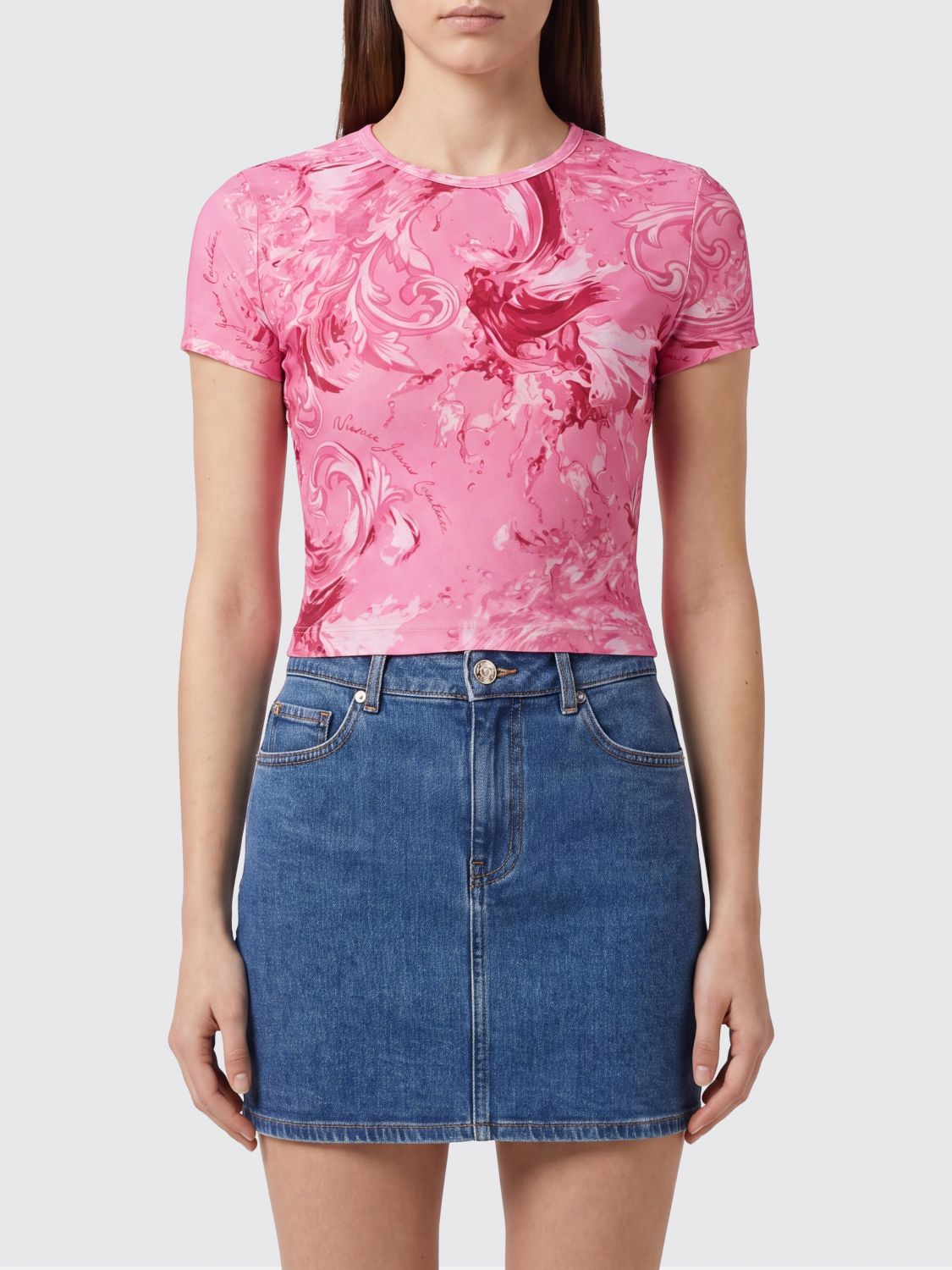 [VERSACE JEANS COUTURE] T-shirts Short Sleeve SS26 80HAH602JS532 499