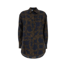 [LOEWE PAULA'S IBIZA] Shirts Long Sleeve SS26 S616Y05X74 NAVYBROWN