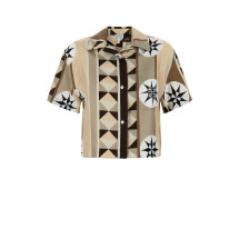 [LOEWE PAULA'S IBIZA] Shirts Short Sleeve SS25 S616Y05X44 BEIGEMULTICOLOR