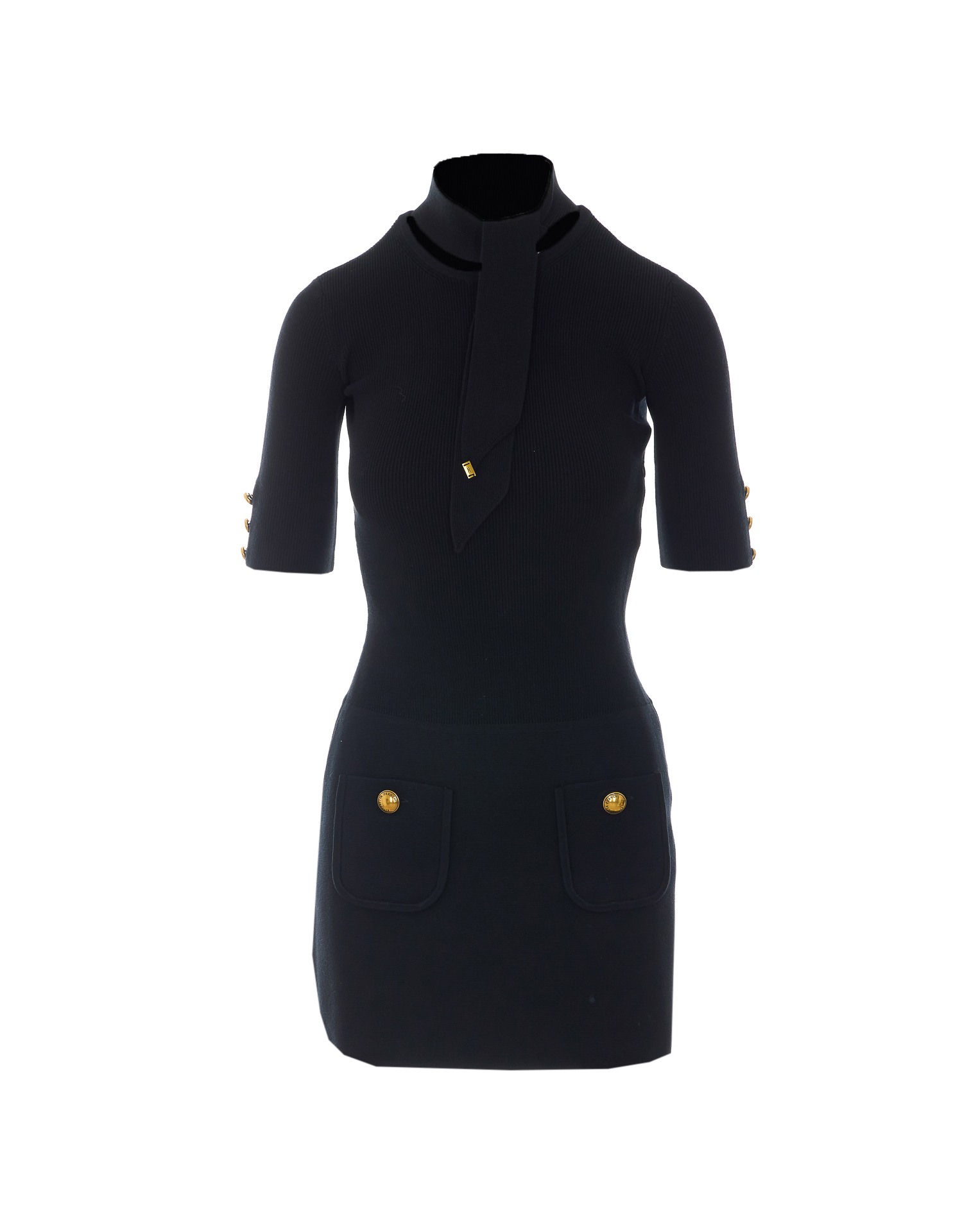 [ELISABETTA FRANCHI] Short sleeve dress FW26 AM04S66E2110