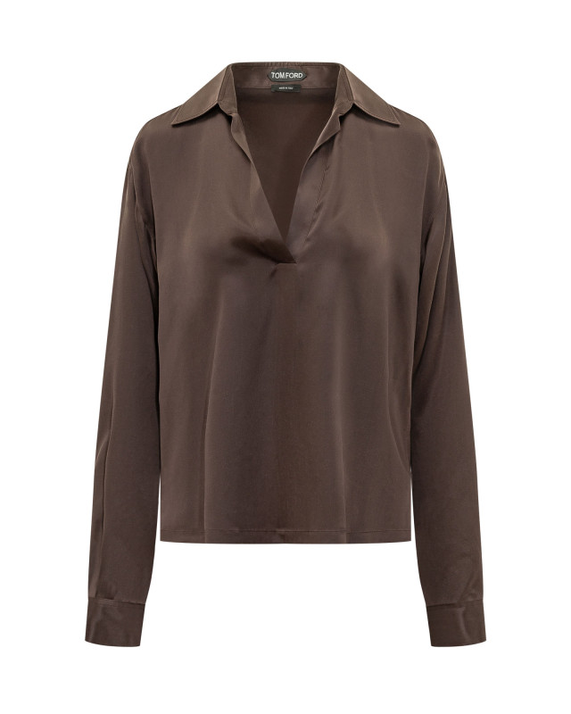 [Tom Ford] Blouse FW26 TS2144FAX1720 EDB