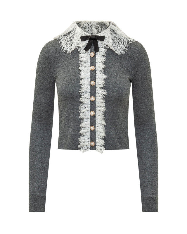 [Self-portrait] Knitwear FW26 PF26134CGR GREY