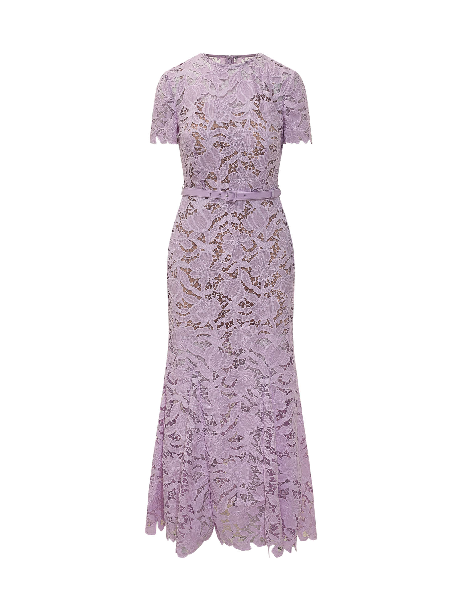 [Self-portrait] Short sleeve dress FW26 PF26107ML LILAC