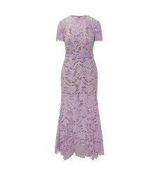 [Self-portrait] Short sleeve dress FW26 PF26107ML LILAC