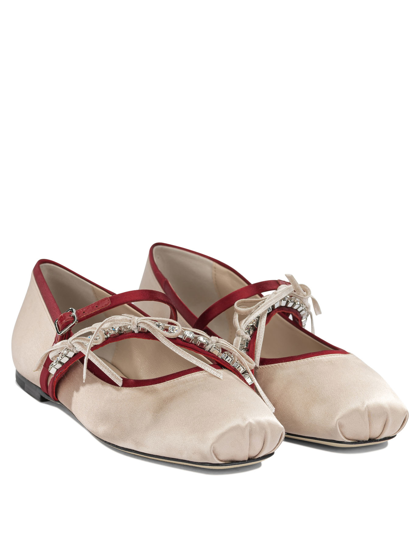 [Jimmy Choo] Flat shoes FW26 LOLI BALLERINABPZMACARON/RUBY RED