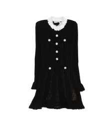 [Self-portrait] Long sleeve dress FW26 AW26-100S-B  BLACK