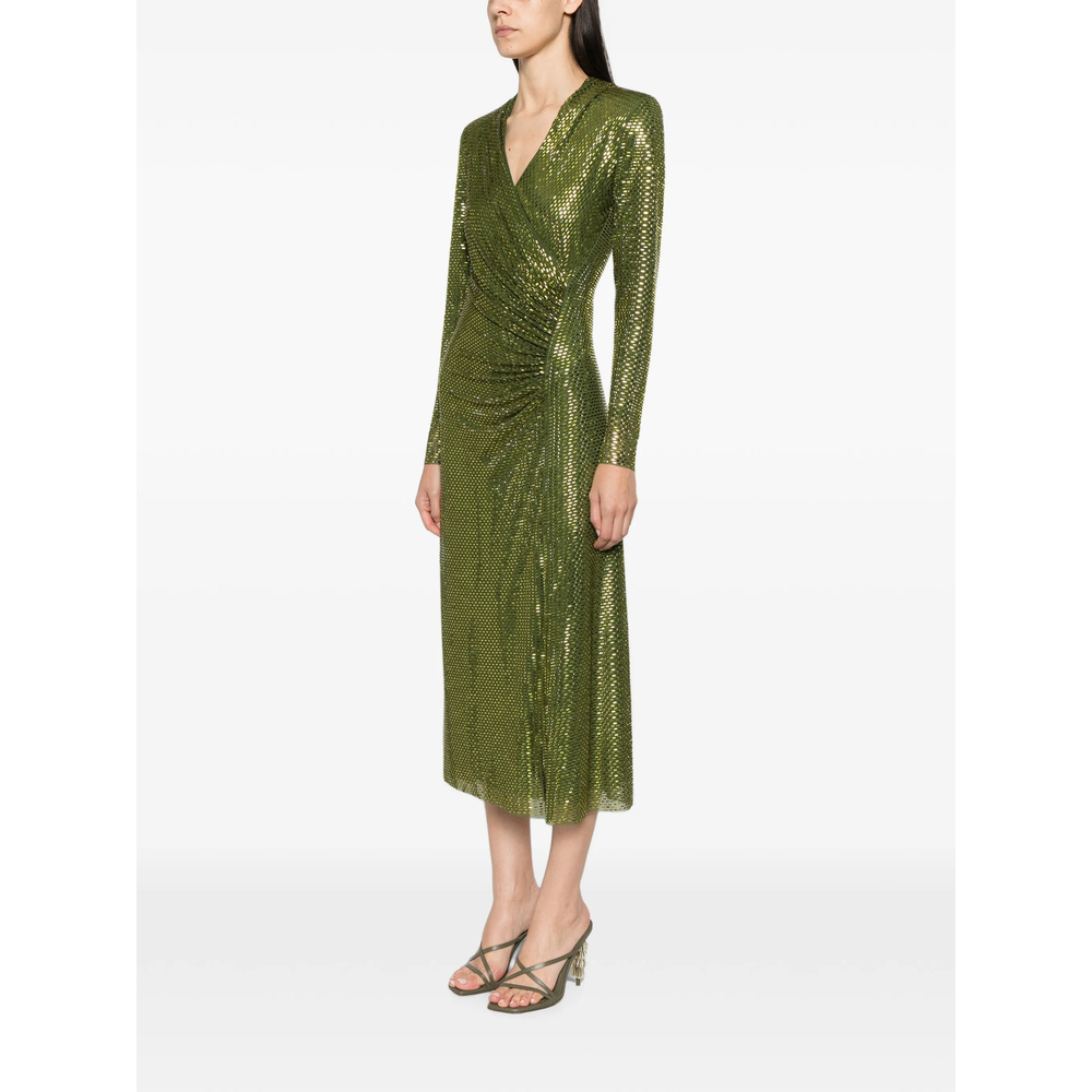 [Self-portrait] Long sleeve dress FW26 AW26-154M-G  GREEN
