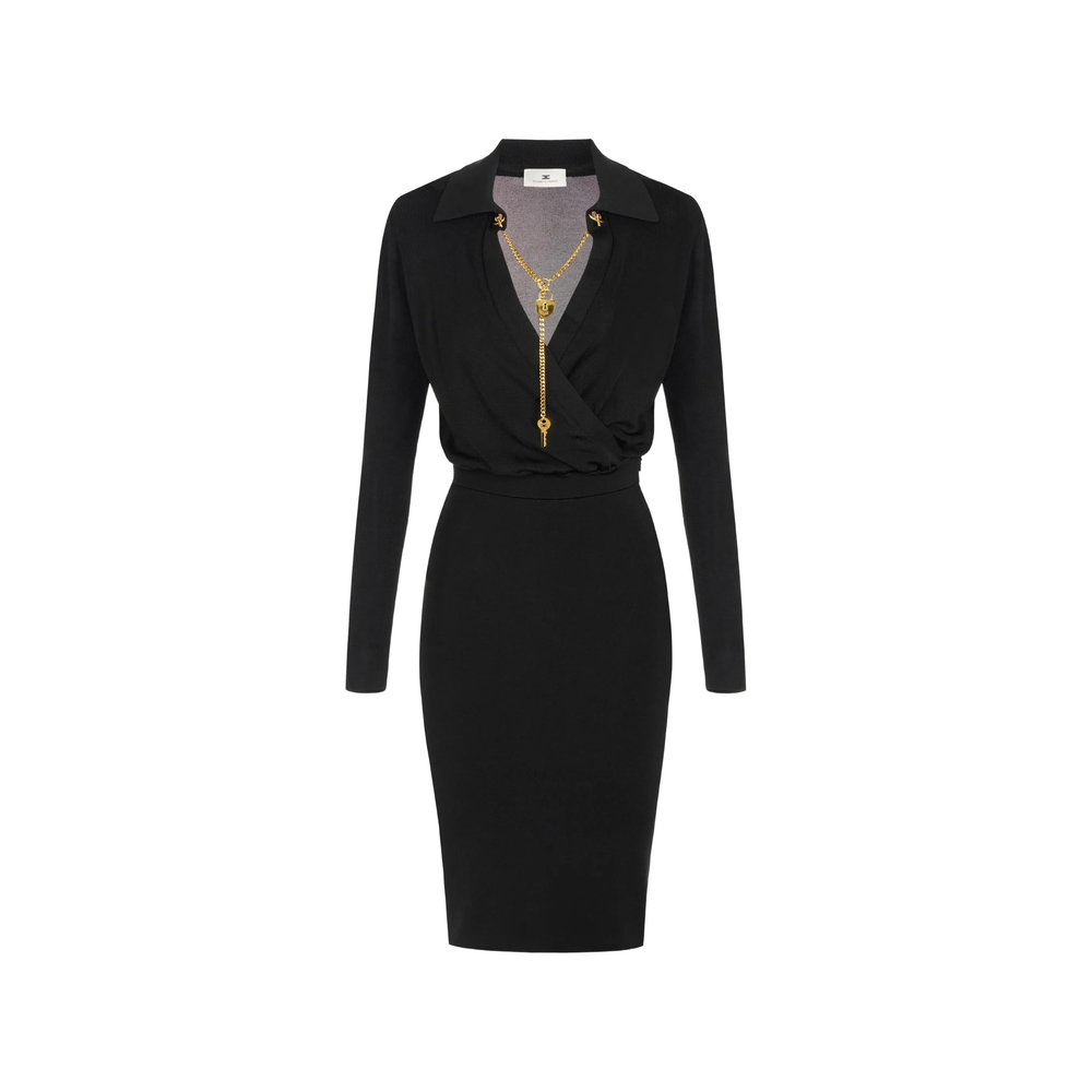 [ELISABETTA FRANCHI] Sleeveless dress FW26 AM19S66E2  110