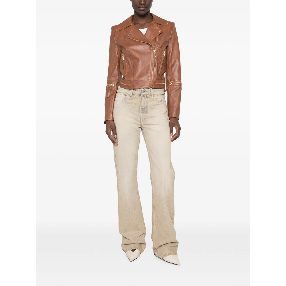 [ELISABETTA FRANCHI] Leather Jacket FW26 GD01Z66E2  FK3
