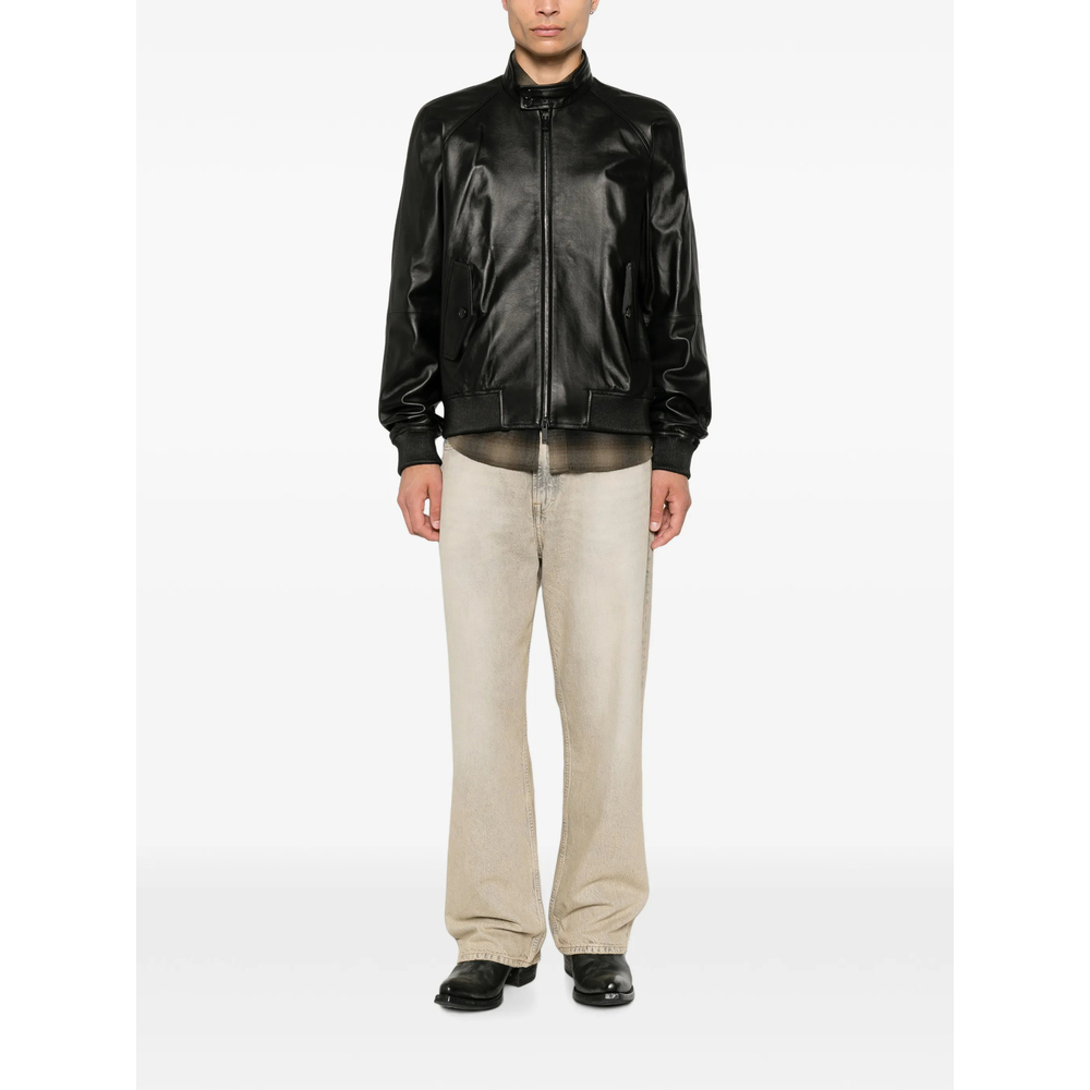 [Dsquared2] Leather Jacket FW26 D07052 S74AM1752 900