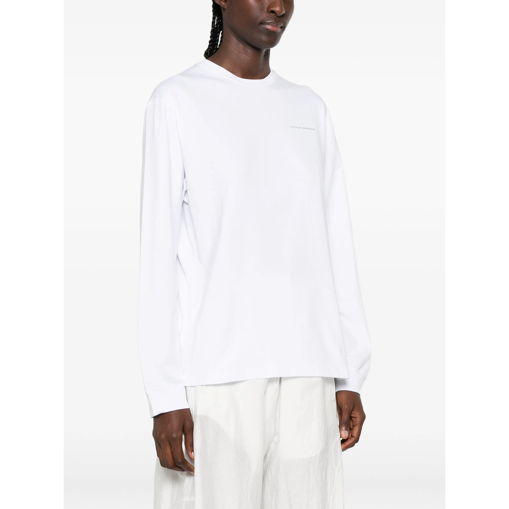 [Cecilie Bahnsen] T-shirts Long Sleeve FW26 RTW19006 BLILY WHPIN