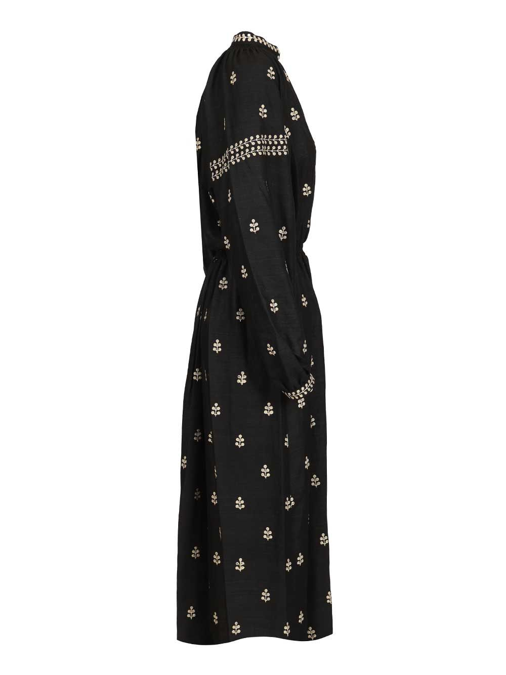 [Isabel Marant] Long sleeve dress SS26 26PRO1027FA-D1J12I01BK