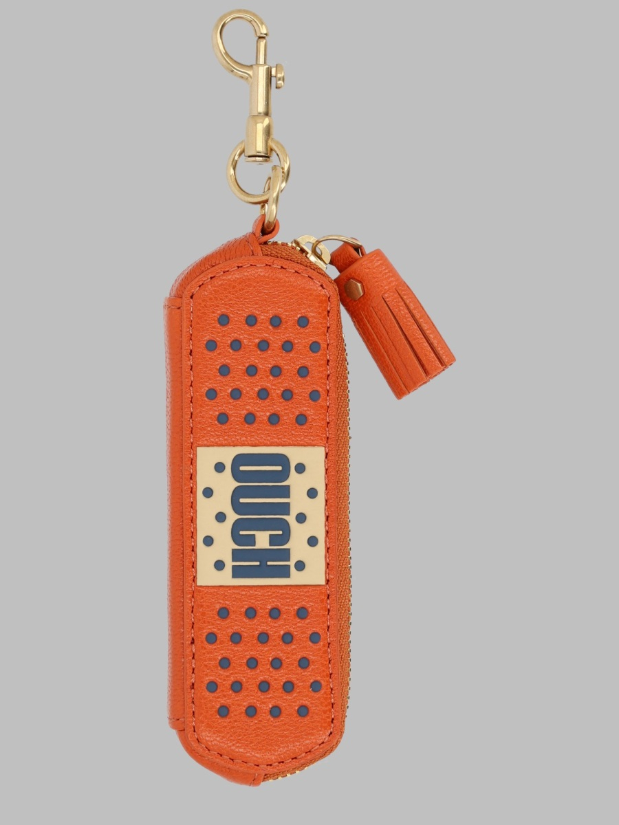 [Anya Hindmarch] Keyring FW26 207997_DARKCLEMENTINE