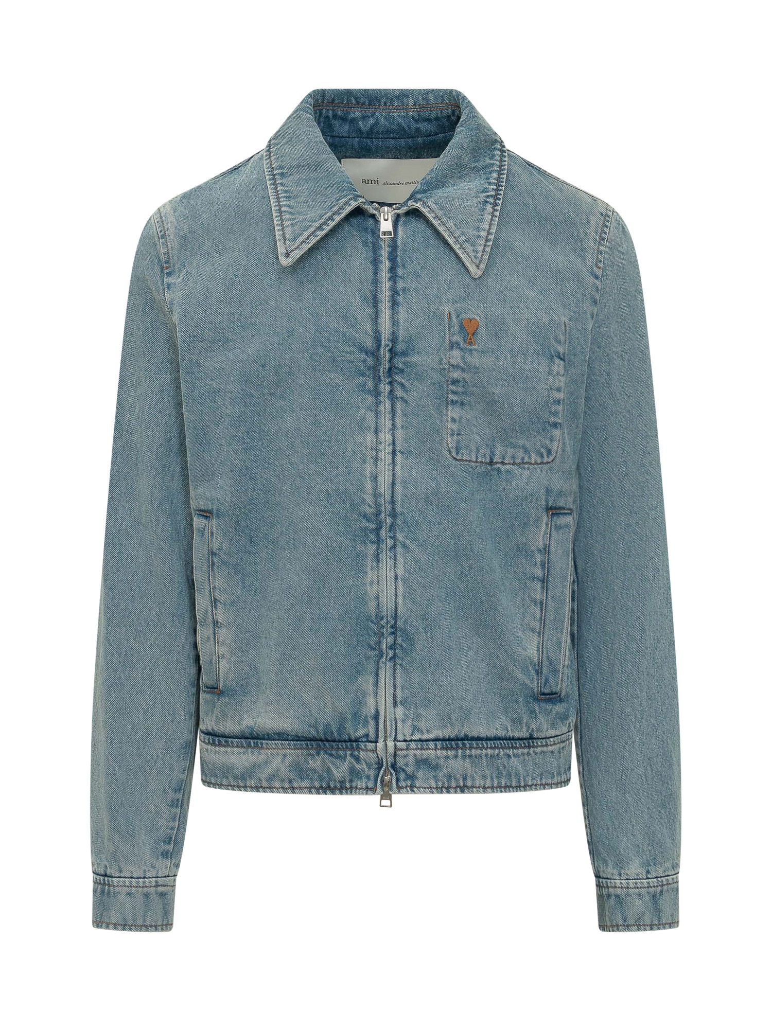 [AMI ALEXANDRE MATTIUSSI] Denim jacket SS26 HJK835DE0046 480