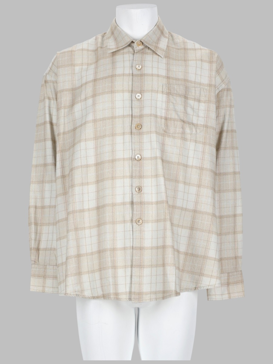 [Our Legacy] Shirts Long Sleeve FW26 M4262BSC_STELLACHECKPRINT