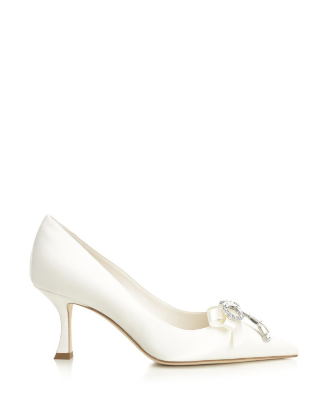 [Jimmy Choo] Pumps SS26 AURIA 70BSJIVORY/CRYSTAL