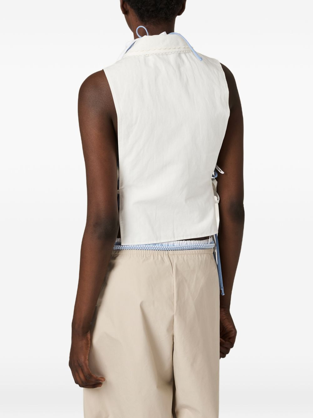 [Miu Miu] Shirts Sleeveless FW26 MK2041163MF0009