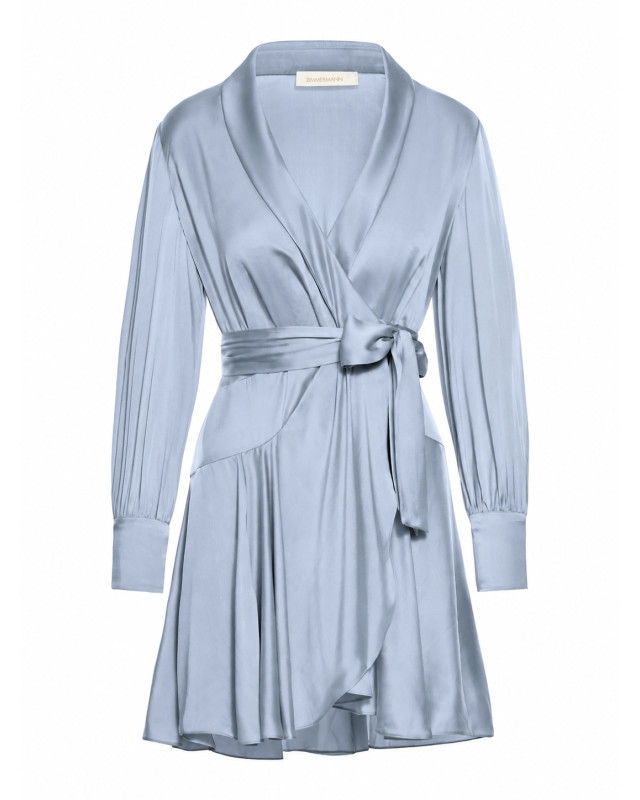 [Zimmermann] Long sleeve dress FW26 8067DF26ROCBL OCEAN BLUE