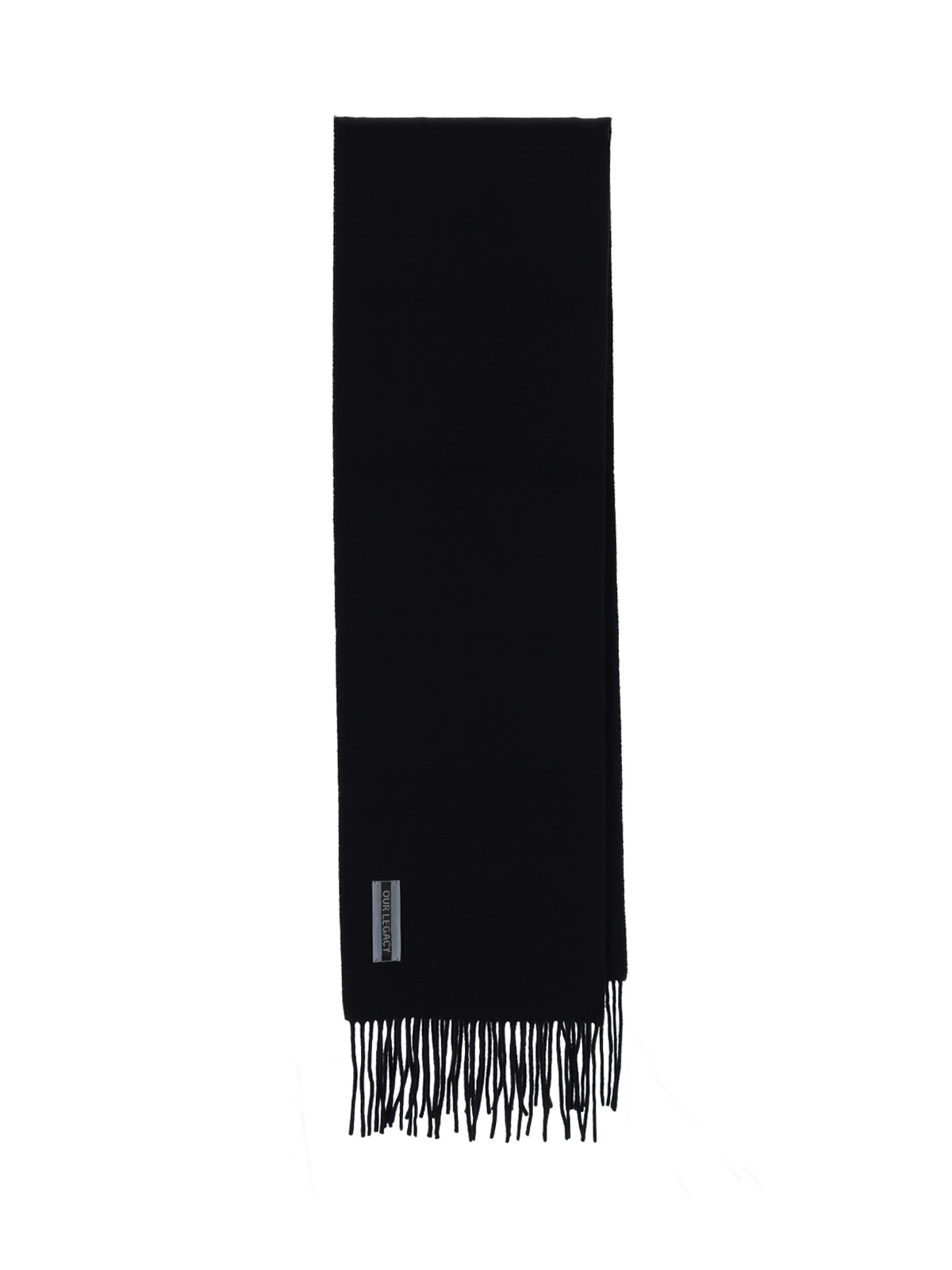 [Our Legacy] Scarf FW26 A4248EABBLACK DOUBLE WOOL