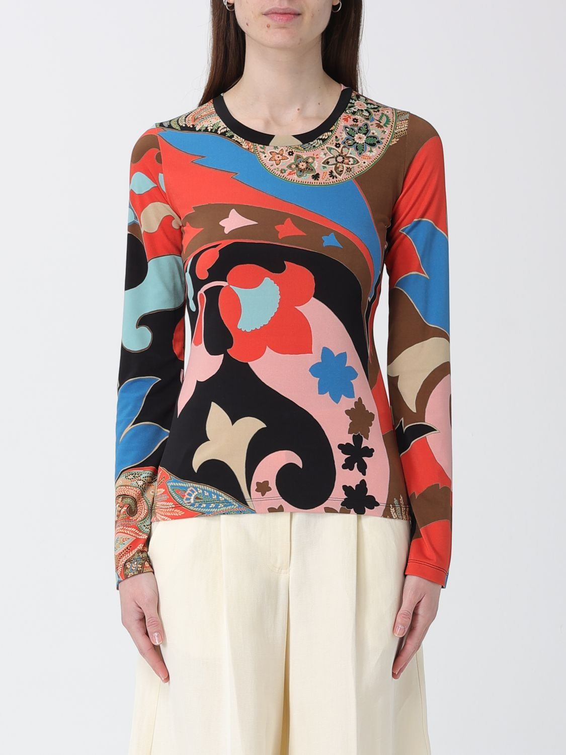 [Etro] Shirts Long Sleeve SS26 WRJB0011AKI45 X0861