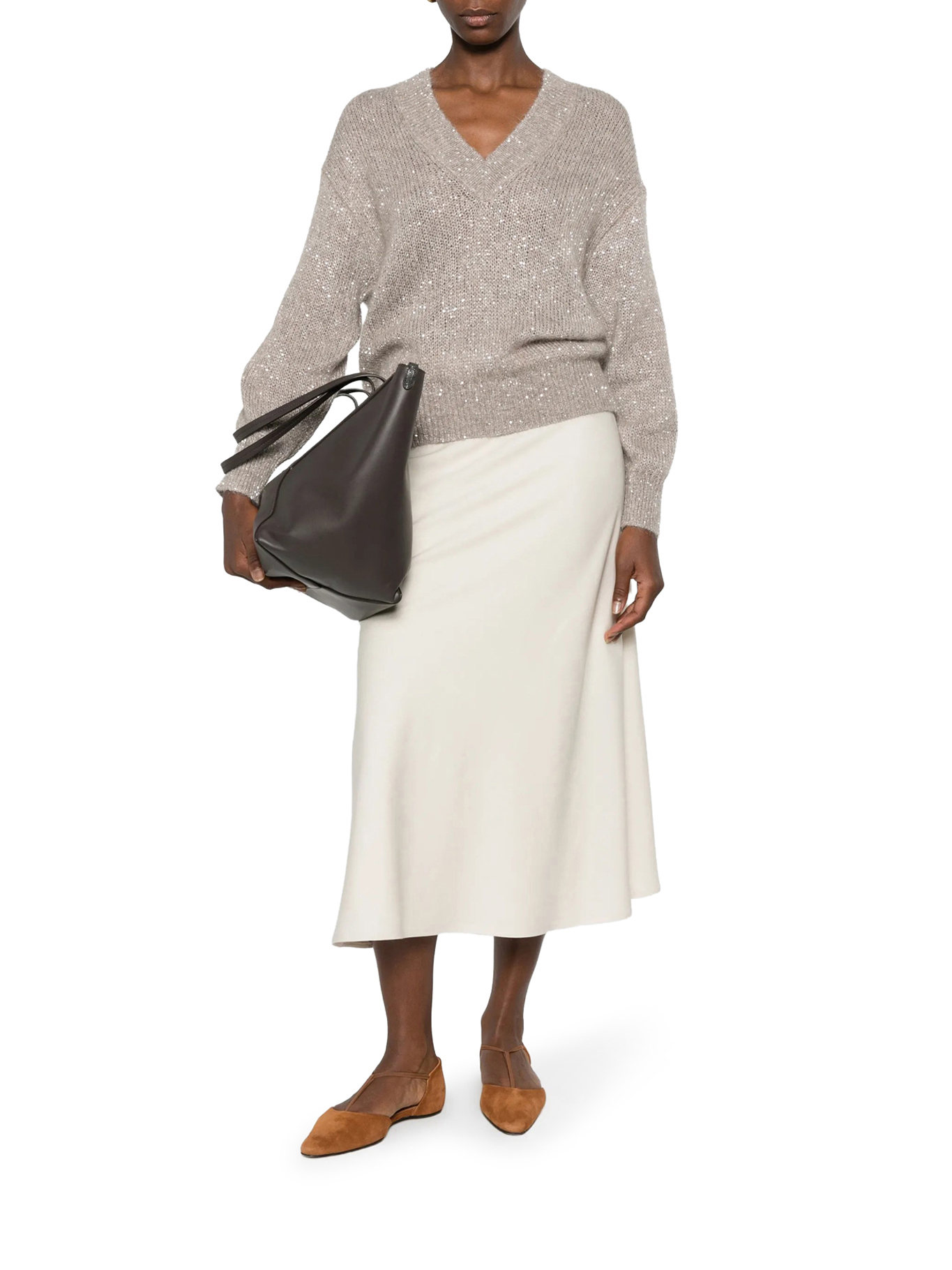 [Brunello Cucinelli] Knitwear FW26 MMS579702C9900 TAN
