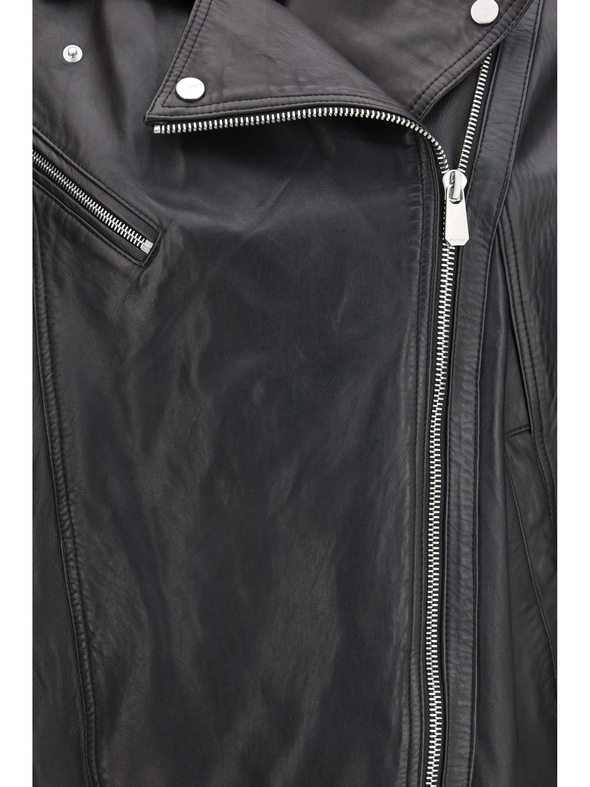 Leather biker Jacket