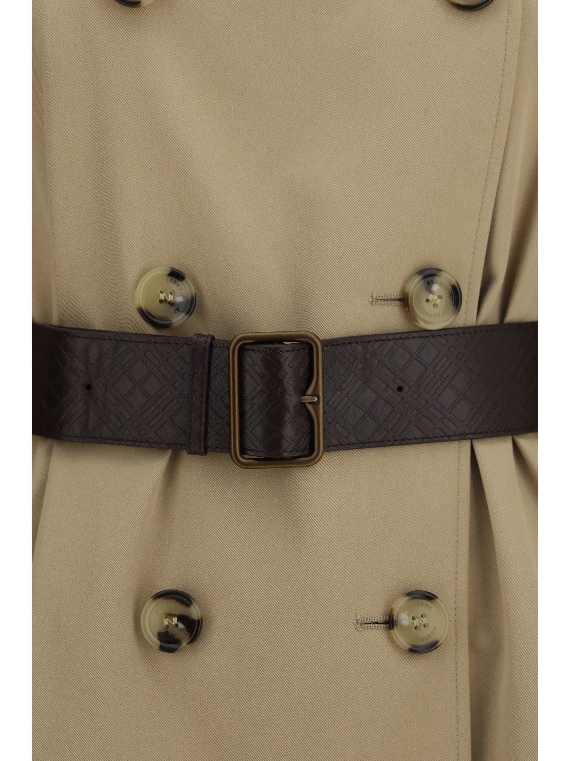 Kensington midi leather Trench