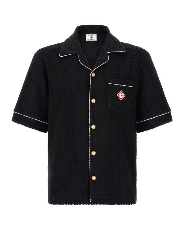 [Casablanca] Shirts Short Sleeve FW26 MPF26SH08502BLACK