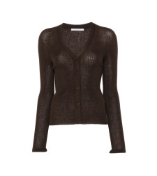 [Cecilie Bahnsen] Cardigan FW26 KNI52003 FOLKE BROWN
