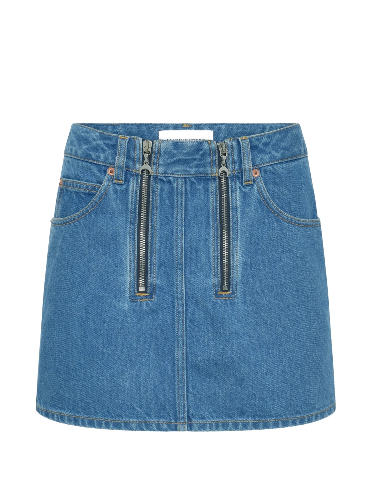 [MARINE SERRE] Mini skirt SS26 WSK135ACDEN0002BL05