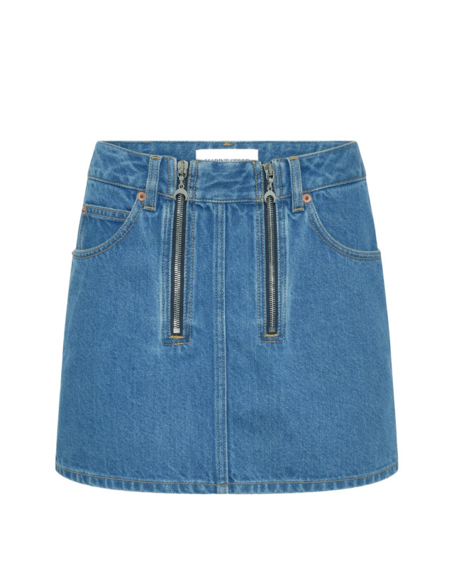 [MARINE SERRE] Mini skirt SS26 WSK135ACDEN0002BL05