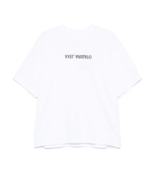 [Axel Arigato] T-shirts Short Sleeve FW26 A3118001 DISTORT WHITE