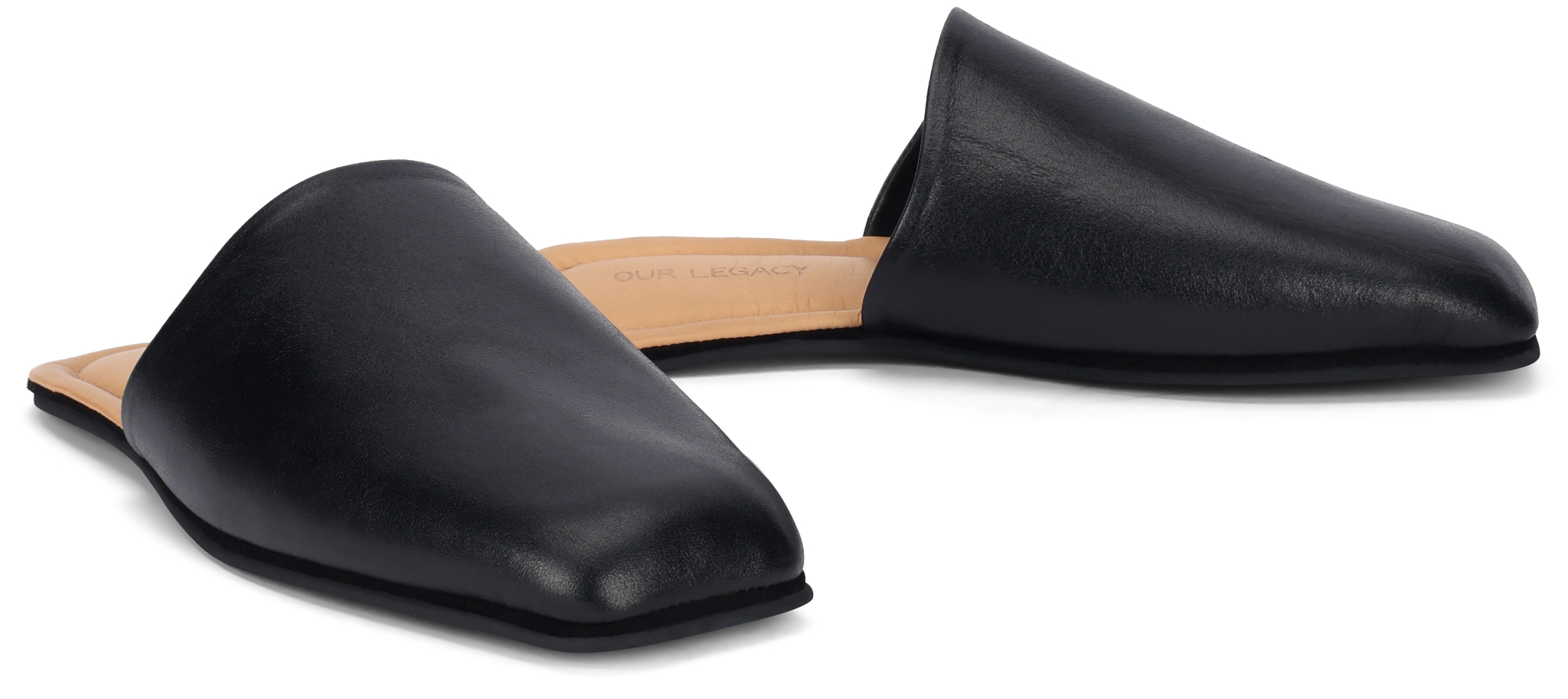 [Our Legacy] Mules SS26 A2257CSS_SOMBRESATINBOVINE