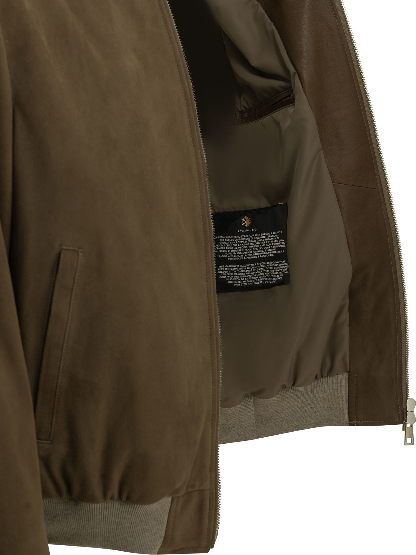 [Altum] Leather Jacket FW26 MNSUEBOMBERBEIGE