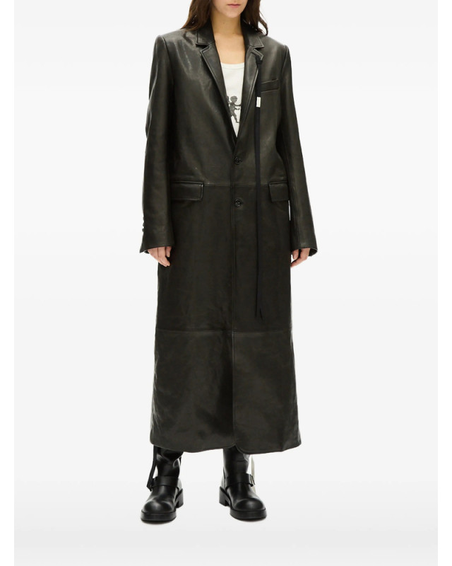 [ANN DEMEULEMEESTER] Leather Jacket FW26 B0014279 LT137 099