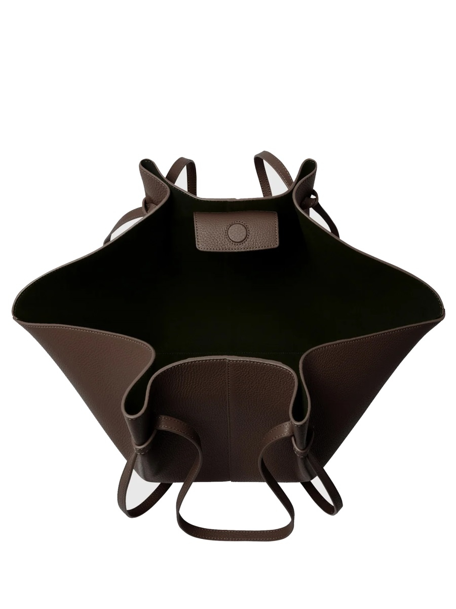 [YUZEFI] Shoulder bag FW26 LARGE-MOCHI-PEBBLE-GRAIN-LEATHER_ESPRESSO