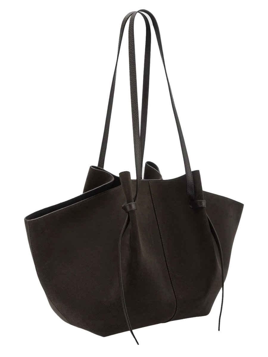 [YUZEFI] Shoulder bag FW26 LARGE-MOCHI-SUEDE_GANACHE