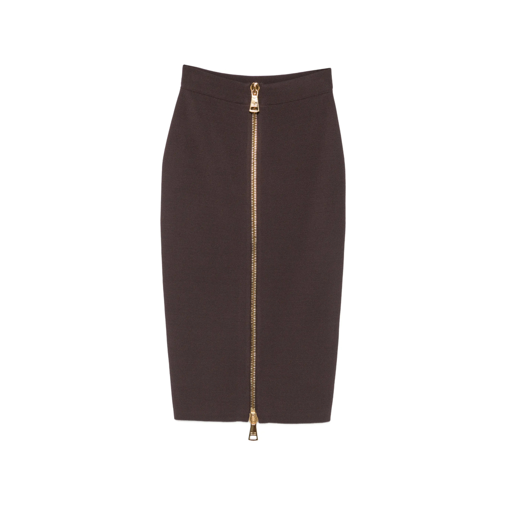 [ELISABETTA FRANCHI] Midi skirt FW26 GK28B66E2  EV9