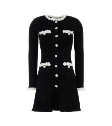 [SELF PORTRAIT] Long sleeve dress FW26 AW26099SB BLACK