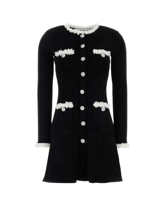 [SELF PORTRAIT] Long sleeve dress FW26 AW26099SB BLACK